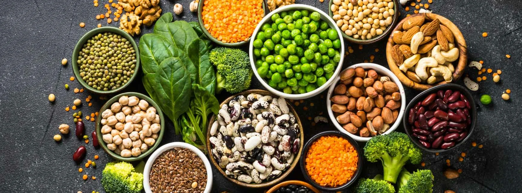 Las proteínas vegetales pueden combinarse para alcanzar los índices adecuados.
