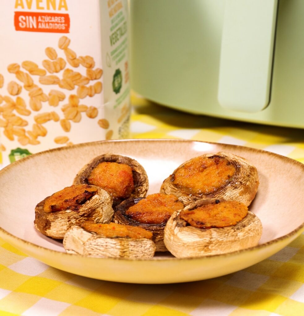 Receta de champiñones rellenos en freidora de aire