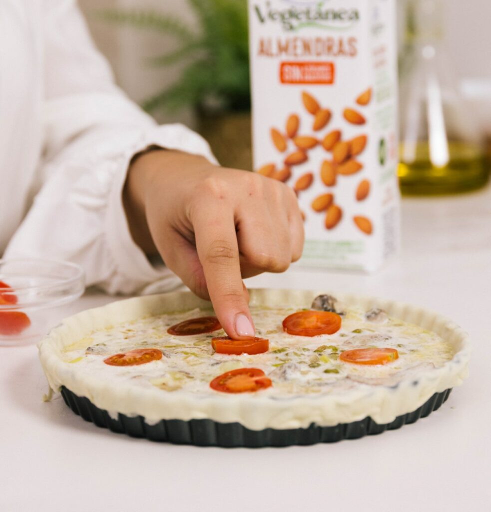Receta de quiche de verduras.